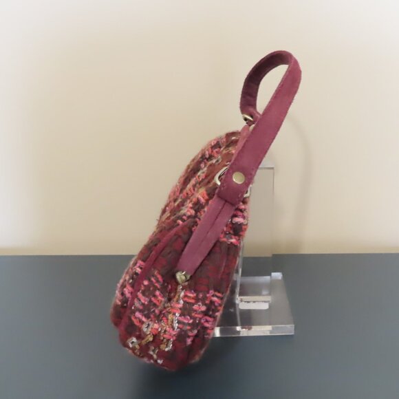 Vera Bradley Kisslock Annie Plaid Tartan Tweed Boucle Purse - Picture 4 of 10